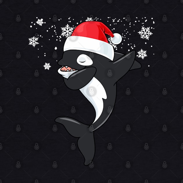 Orca Christmas Dabbing by DARSHIRTS